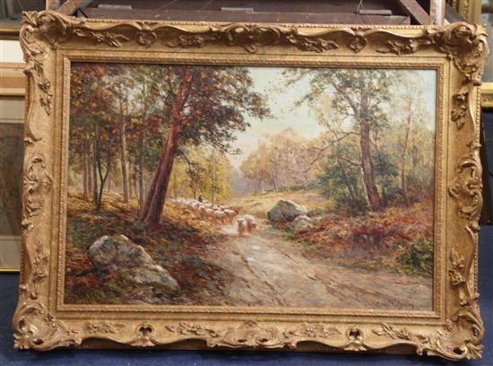 Ernest Walbourn (1872-1927) Through the woods 20 x 30in.
